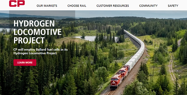 加拿大太平洋铁路公司将在其氢机车项目中使用巴拉德燃料电池--每台1.2MW